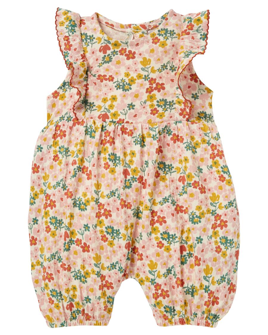 Baby pakje bloemen roze