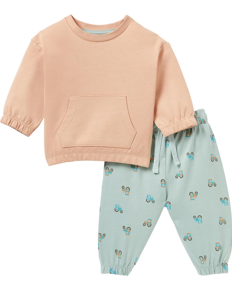 Newborn Langarmshirt + Hose Beige