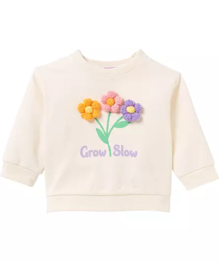 Sweatpullover mit Blumen