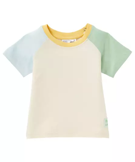 T-Shirt mit Kontrastärmeln