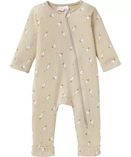 Newborn Strampler mit Gänsen