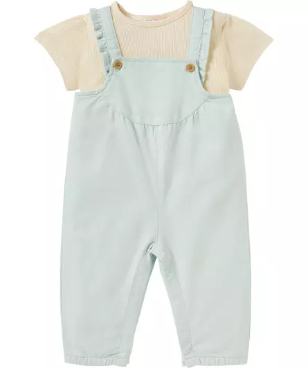 Newborn T-Shirt und Latzhose