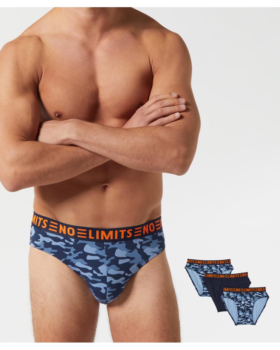 Camouflage slips donkerblauw