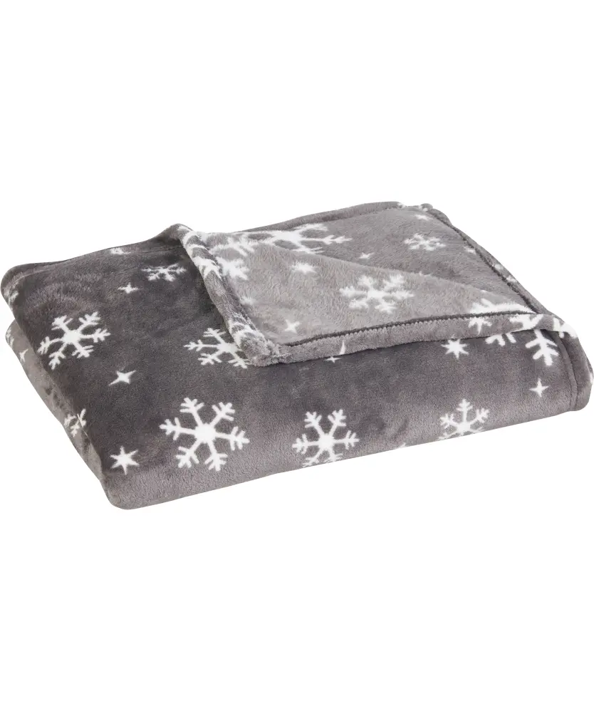 Flanelldecke Eiskristalle Home & Deco, ca. 130 x 170 cm