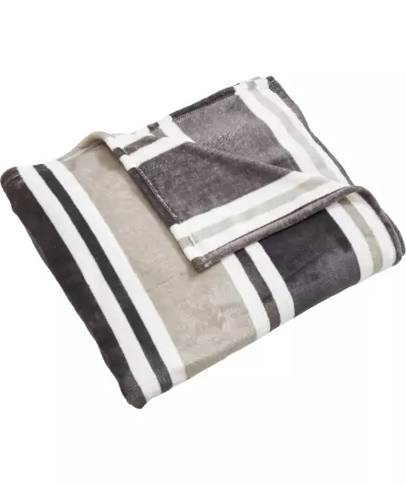 Flanelldecke mit Sreifenmuster