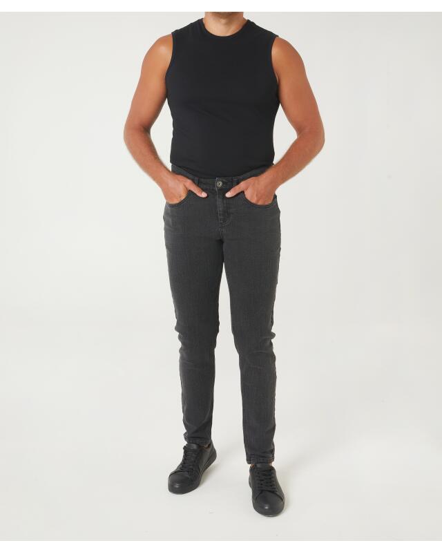 Jean 5 poches homme, jean noir — KiK, produit allemand authentique au Maroc