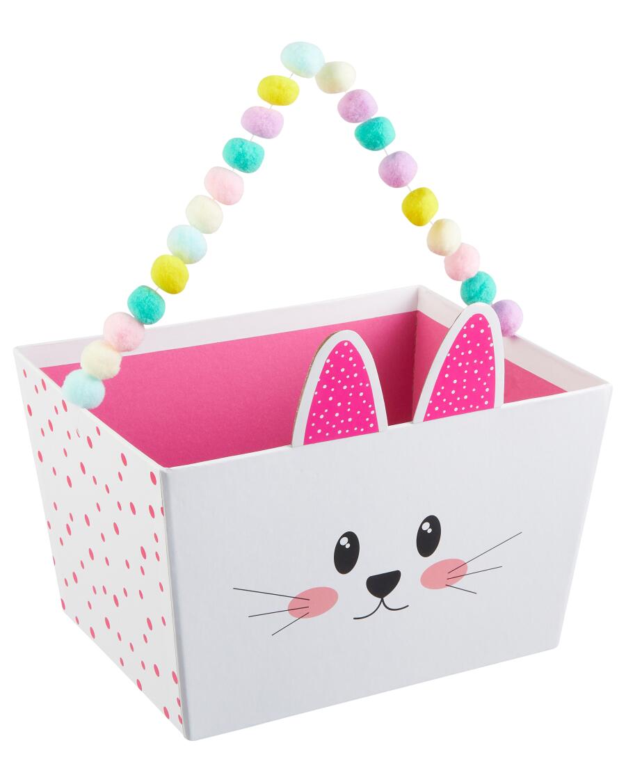 Geschenkkorb Ostern pink/weiß
