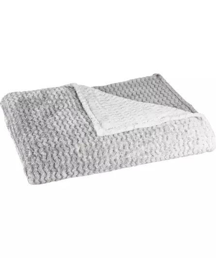 Flanelldecke mit Zickzackmuster