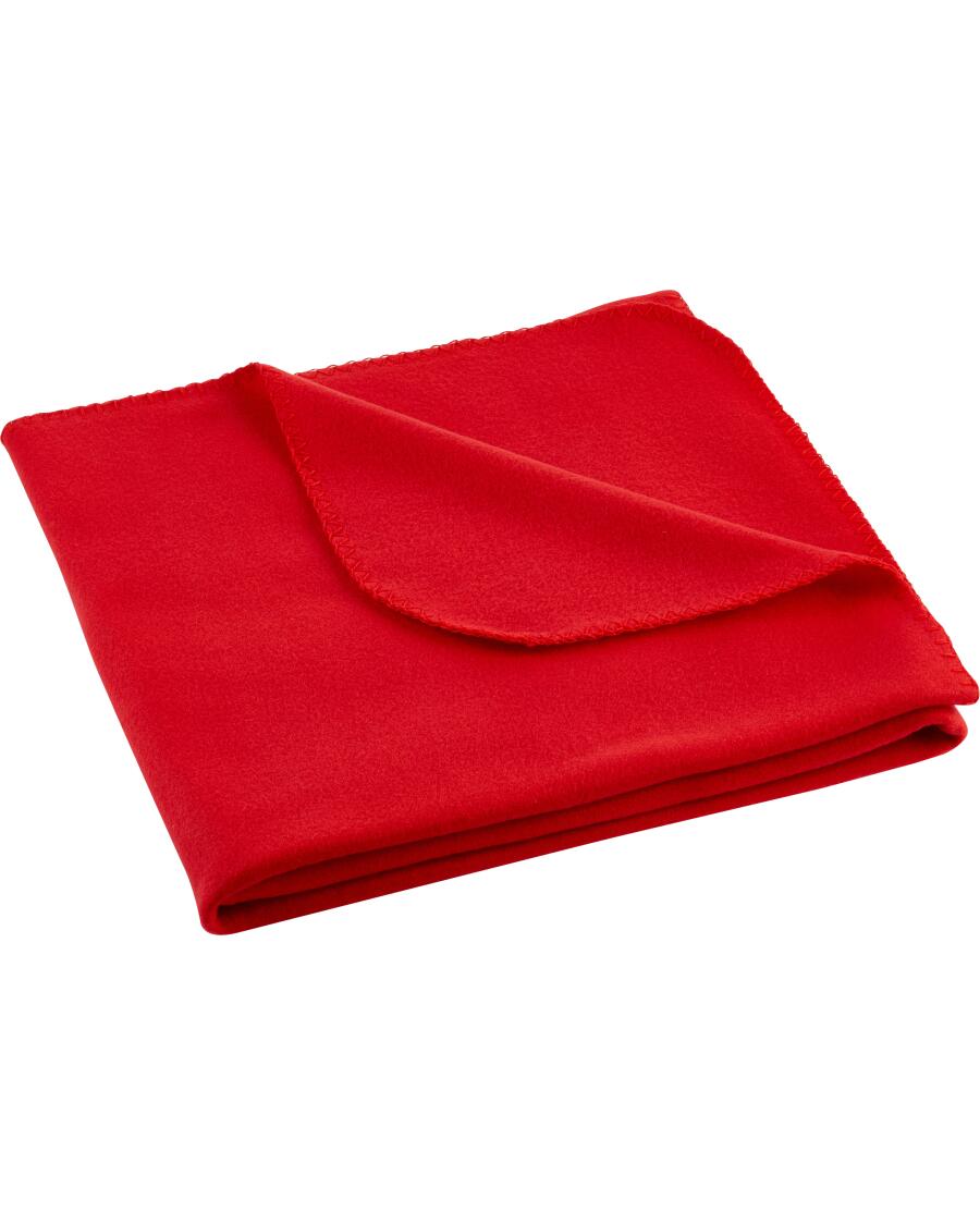 Rote Fleecedecke rot