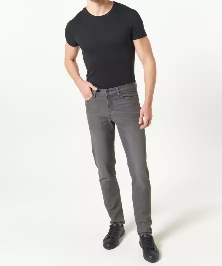 Graue Jeans