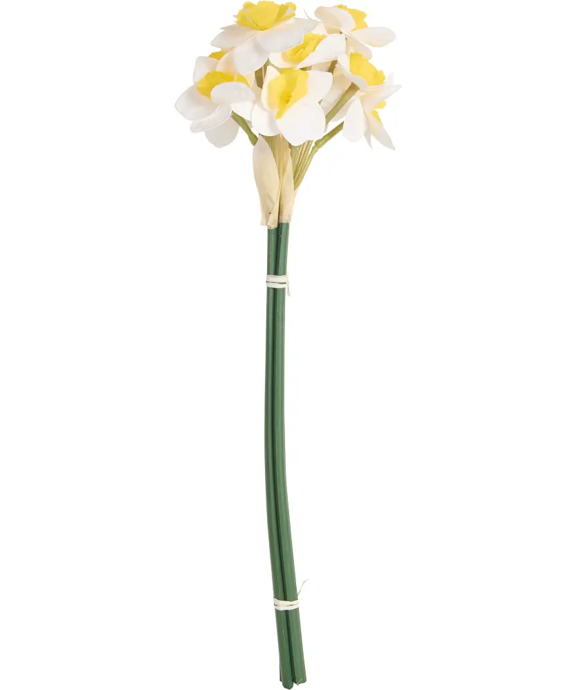 Kunstblumen, wei/gelb