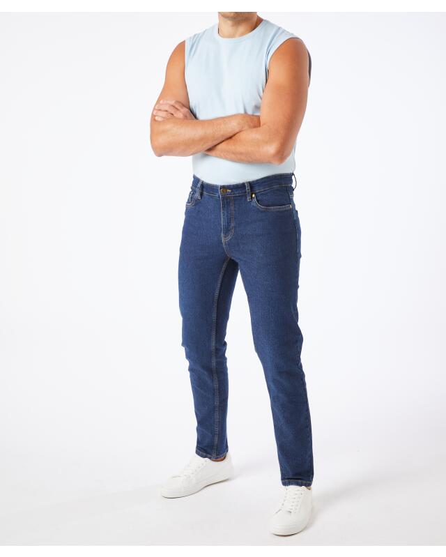 Jean basique homme, jean foncé — KiK, produit allemand authentique au Maroc