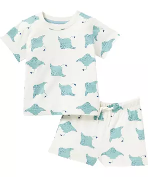 T-Shirt und Shorts Rochen