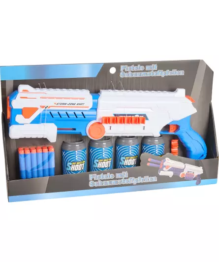 Speelgoedpistool met schuimrubber pijlen