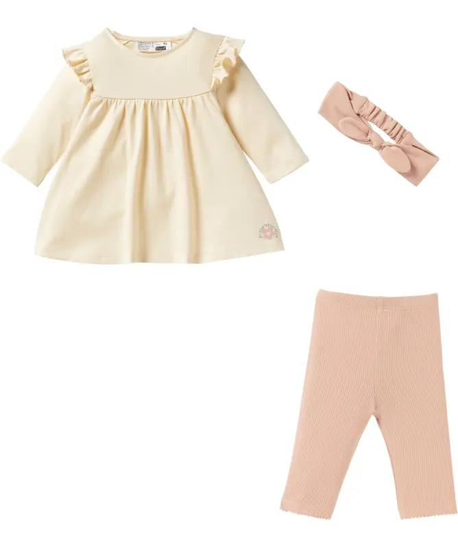 Newborn Haarband + Langarmshirt + Leggings