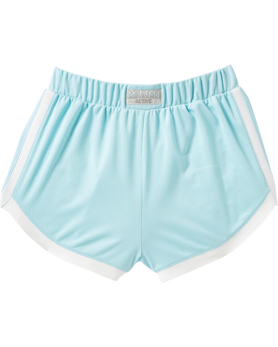 Sport-Shorts aus Trikot-Mesh hellblau