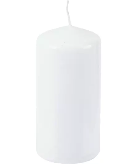 Bílá sloupková svíčka