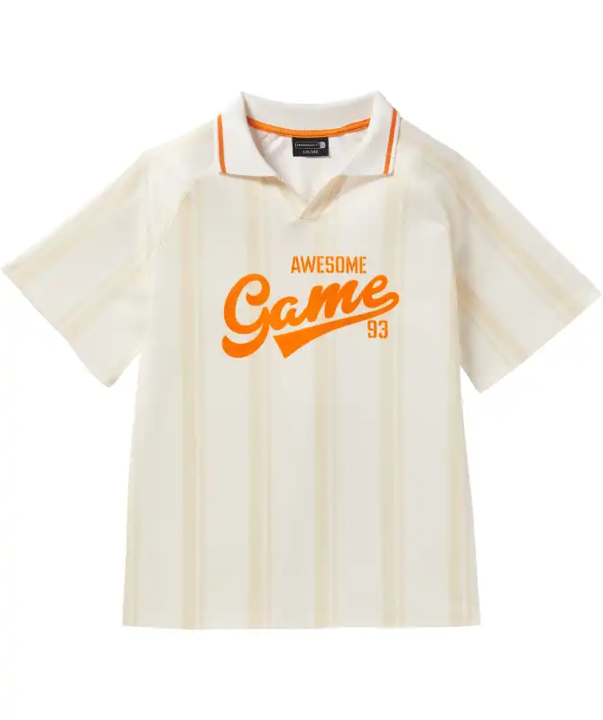 Sportshirt met verticale strepen