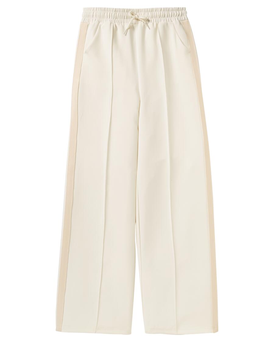 Sporthose mit weitem Bein offwhite