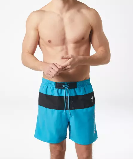 Badeshorts mit Kontrasteinsatz
