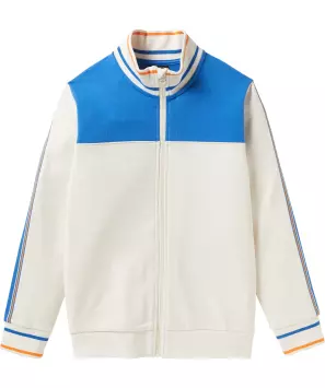 Sport sweatjack met contrasterende strepen