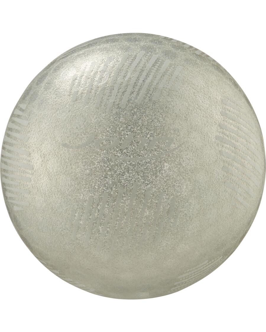 Sportball in Noppenoptik silber