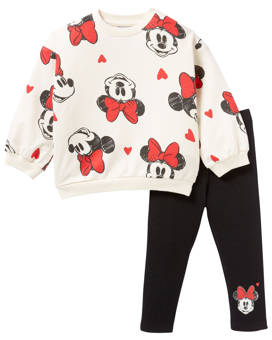 Bluza Myszka Minnie + legginsy zestaw 2- częściowy