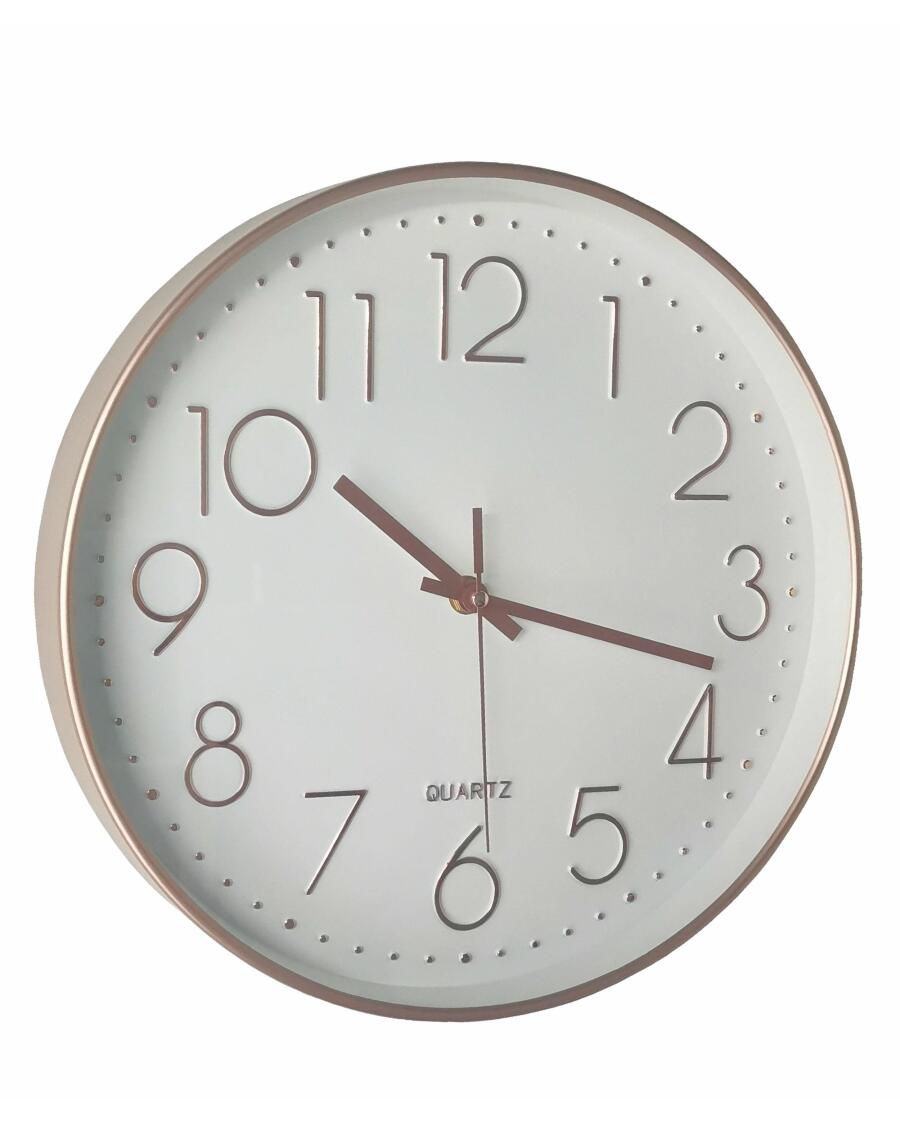 Wanduhr, rosa