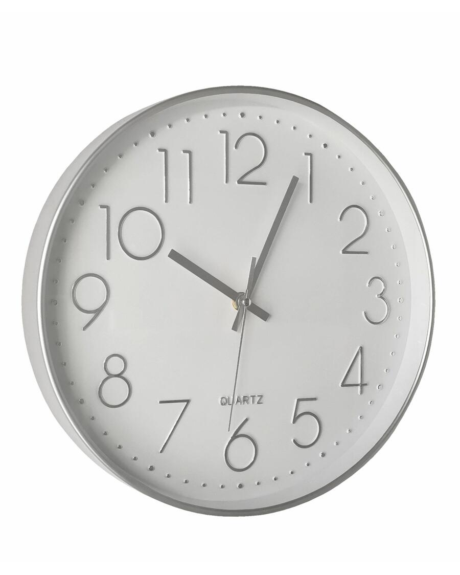 Wanduhr, silber