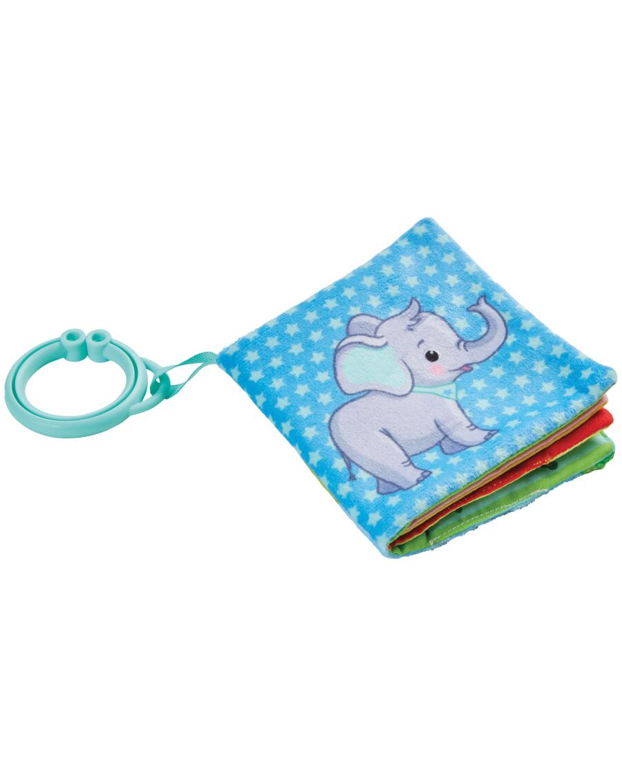 Babybuch aus Plüsch bunt