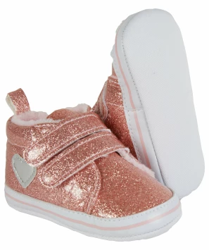 Glitzernde Babyschuhe