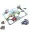 Holzpuzzle blau