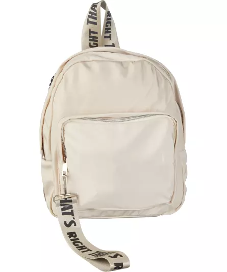 Rucksack mit Spruchband