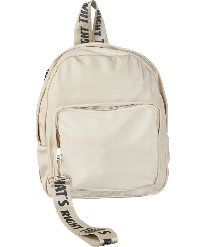 Rucksack mit Spruchband