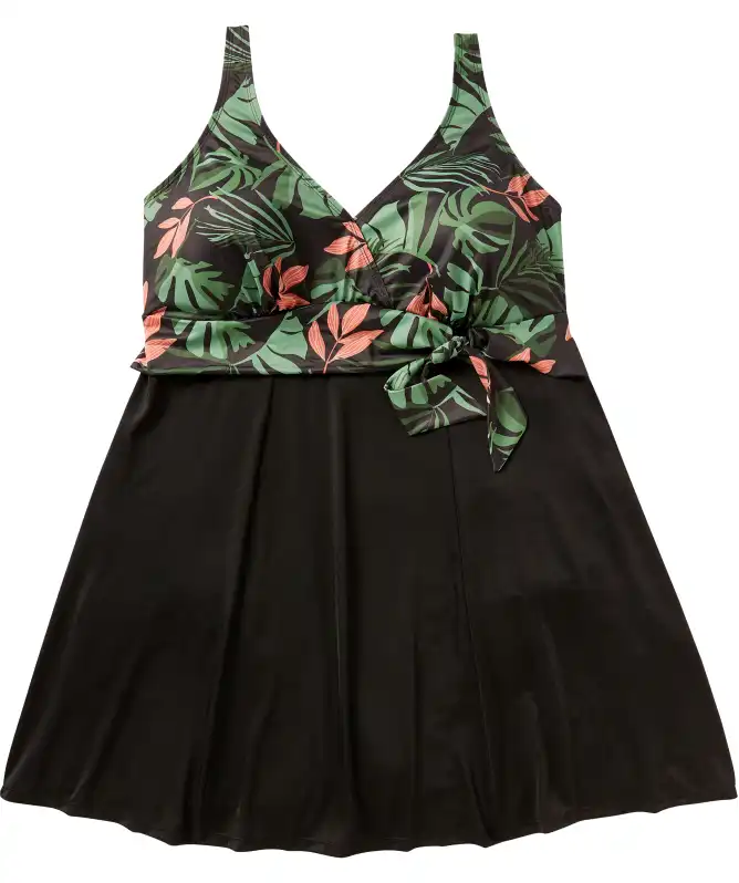 Badekleid mit Knotendetail