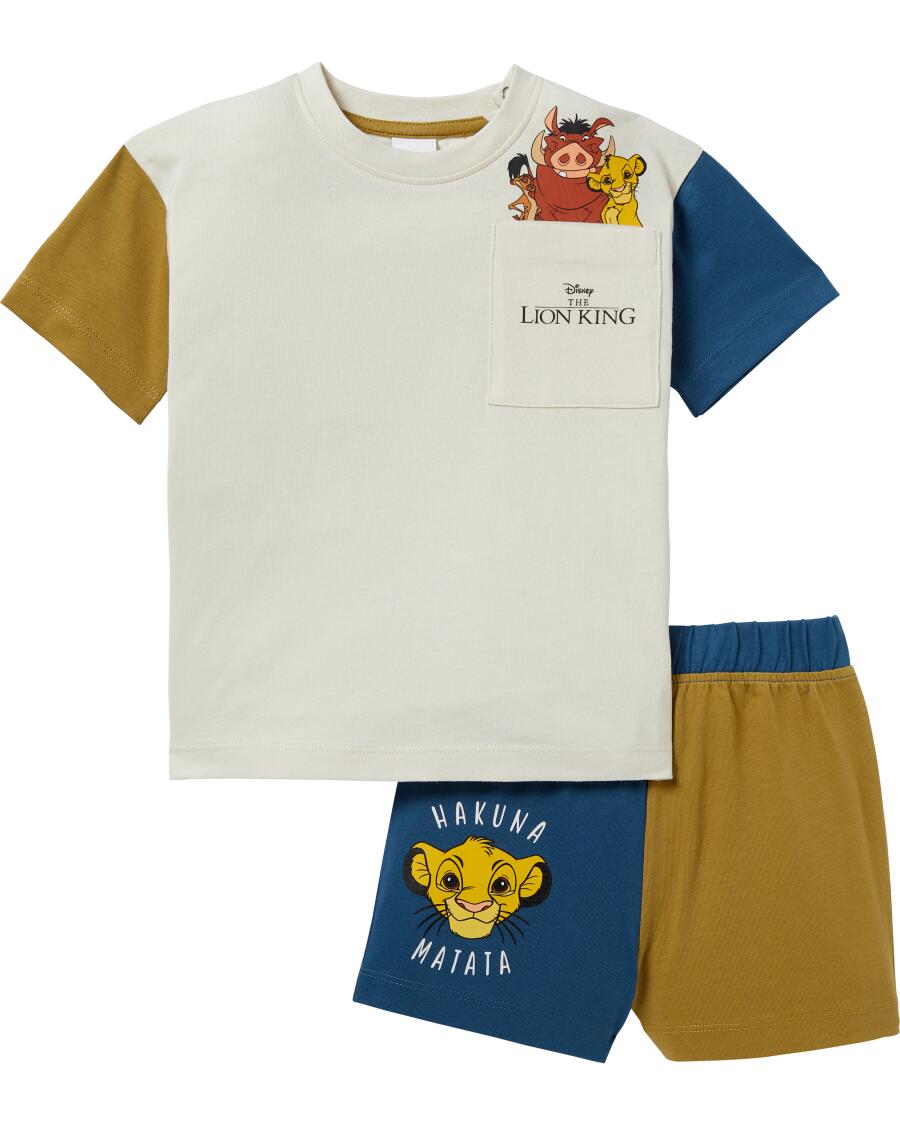 The Lion King- T-Shirt + Shorts dunkelblau