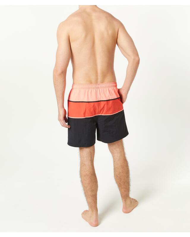 Short de bain à larges rayures homme, noir (KiK Badeshorts mit Blockstreifen (schwarz)) — KiK, produit allemand authentique au Maroc