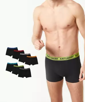 Retro Boxershorts mit Wochentagen