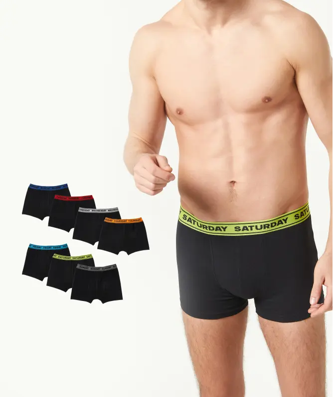 Retro Boxershorts mit Wochentagen