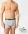 Retro Boxershorts mit Schriftzug grau melange
