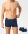 Retro Boxershorts mit Schriftzug dunkelblau