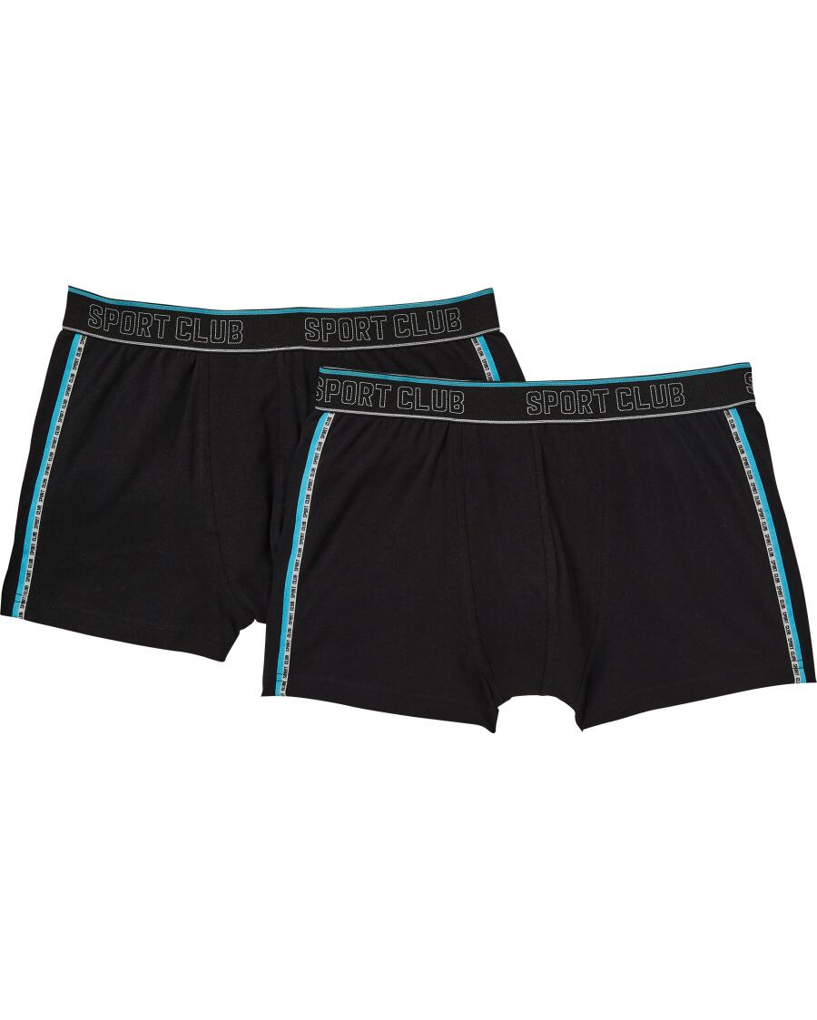 Bokserki w stylu retro z bocznymi paskami Pakiet 2 szt., Identic