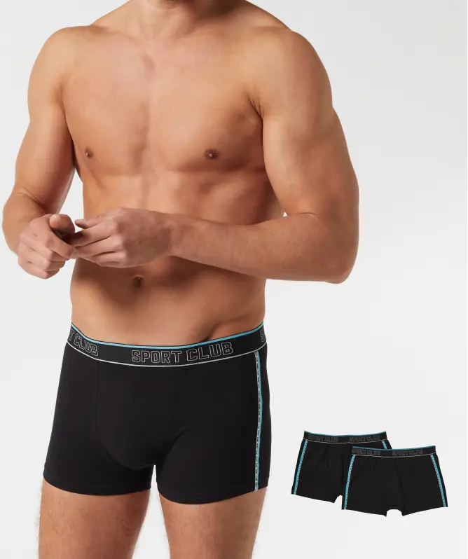 Retro boxershort met zijstrepen