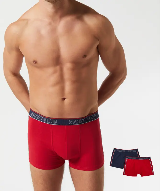 Retro Boxershorts mit Seitenstreifen