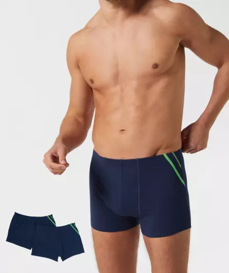 Retro Boxershorts mit Kontrastnähten