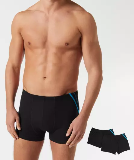 Retro Boxershorts mit Kontrastnähten