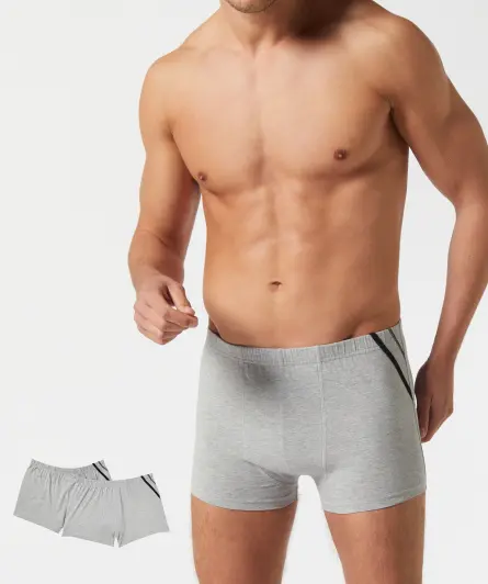 Retro Boxershorts mit Kontrastnähten
