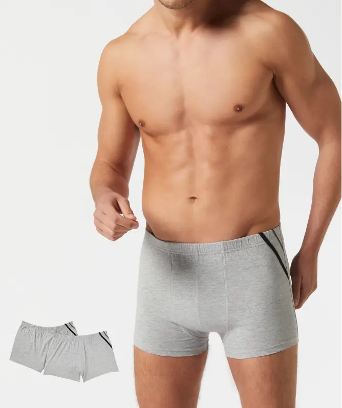 Retro Boxershorts mit Kontrastnähten