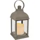 Laterne mit LED-Kerze