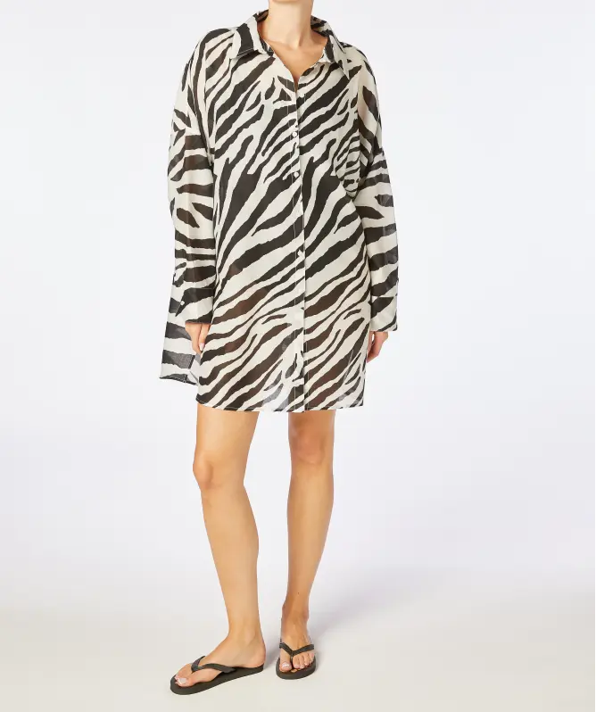 Tunika plażowa Zebra